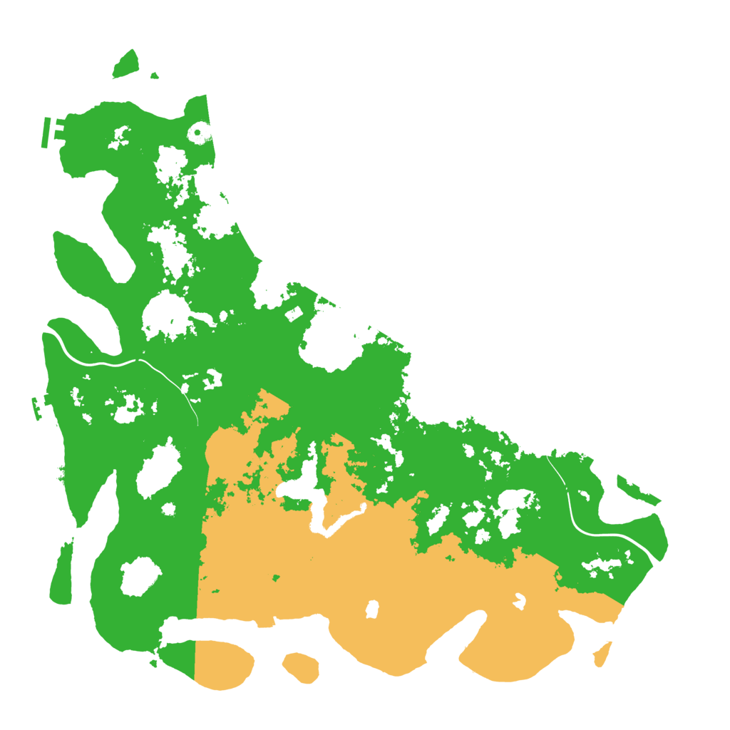 Biome Rust Map: Procedural Map, Size: 4800, Seed: 15645254