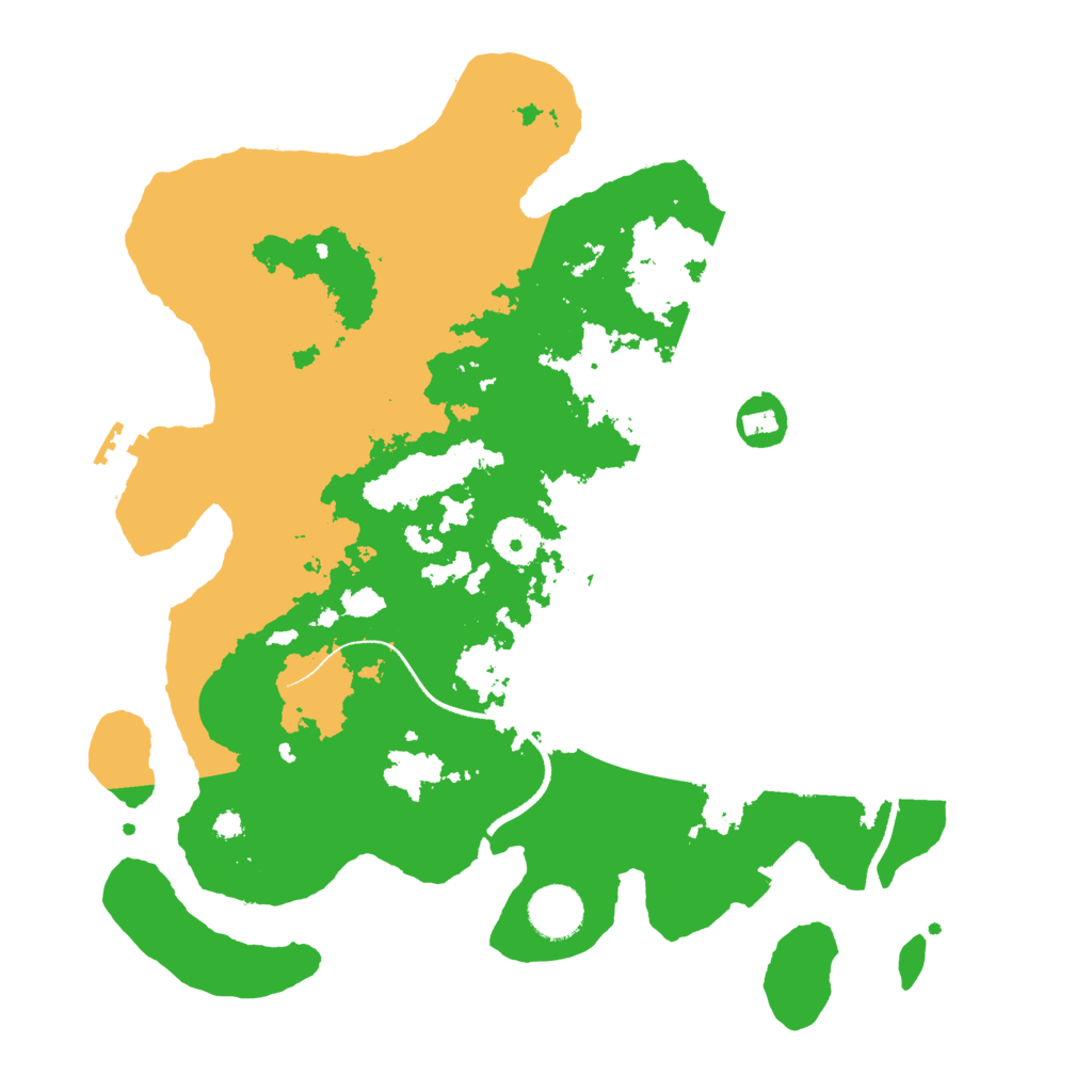 Biome Rust Map: Procedural Map, Size: 3500, Seed: 45372964