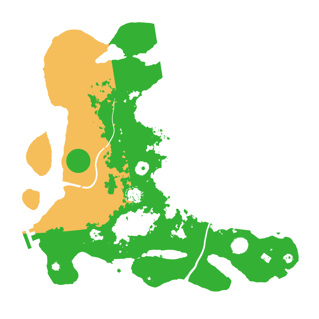 Biome Rust Map: Procedural Map, Size: 3500, Seed: 14539799