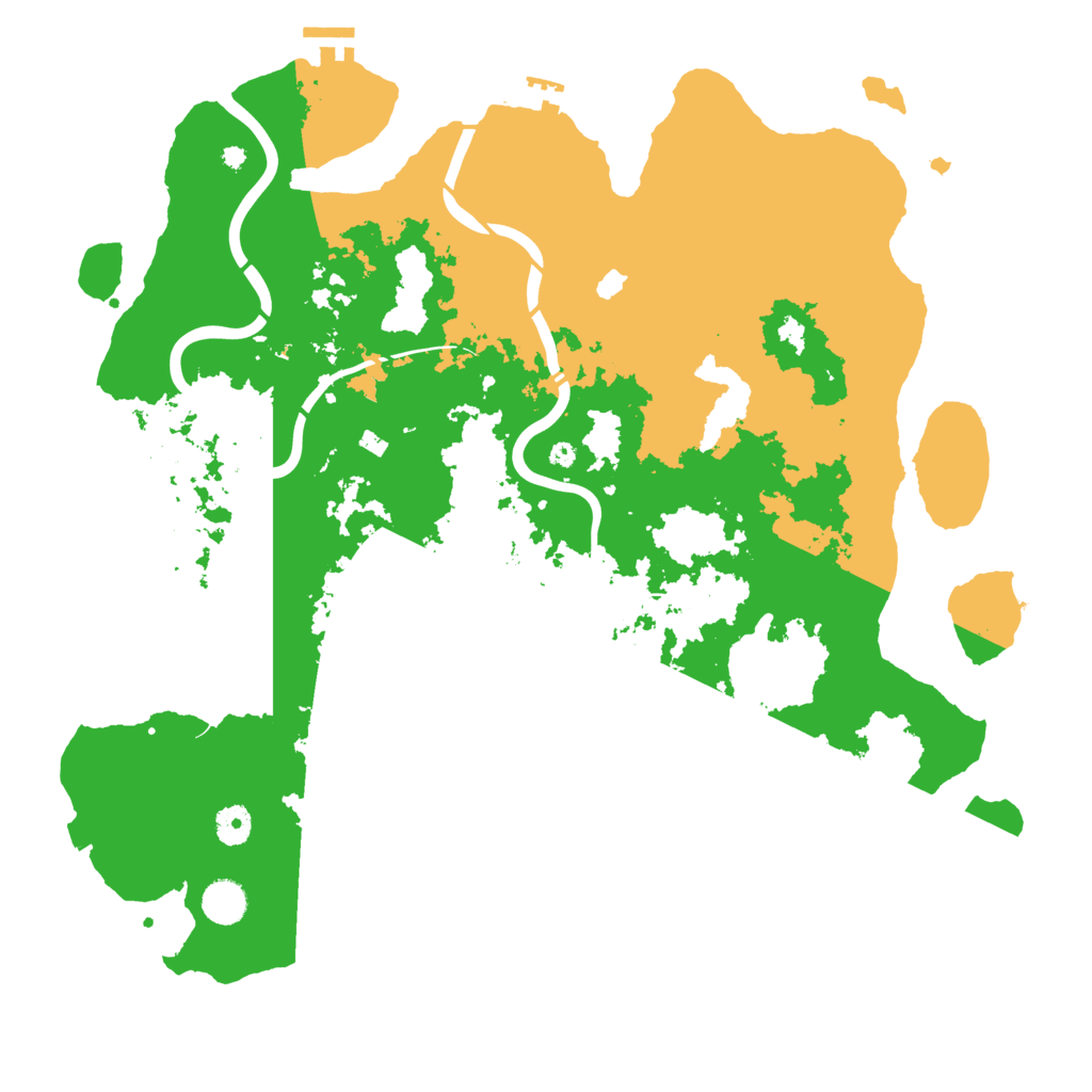 Biome Rust Map: Procedural Map, Size: 4300, Seed: 92357