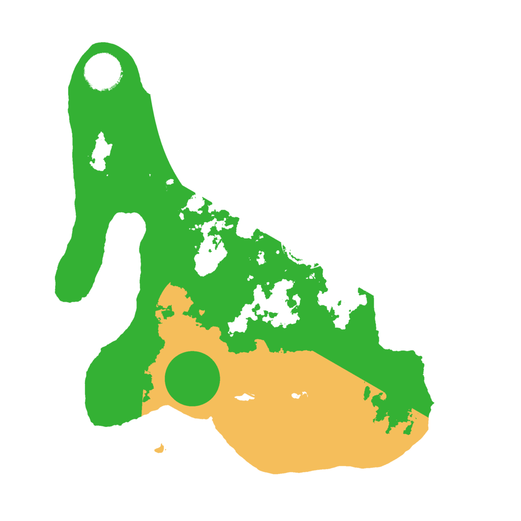 Biome Rust Map: Barren, Size: 2500, Seed: 94102451