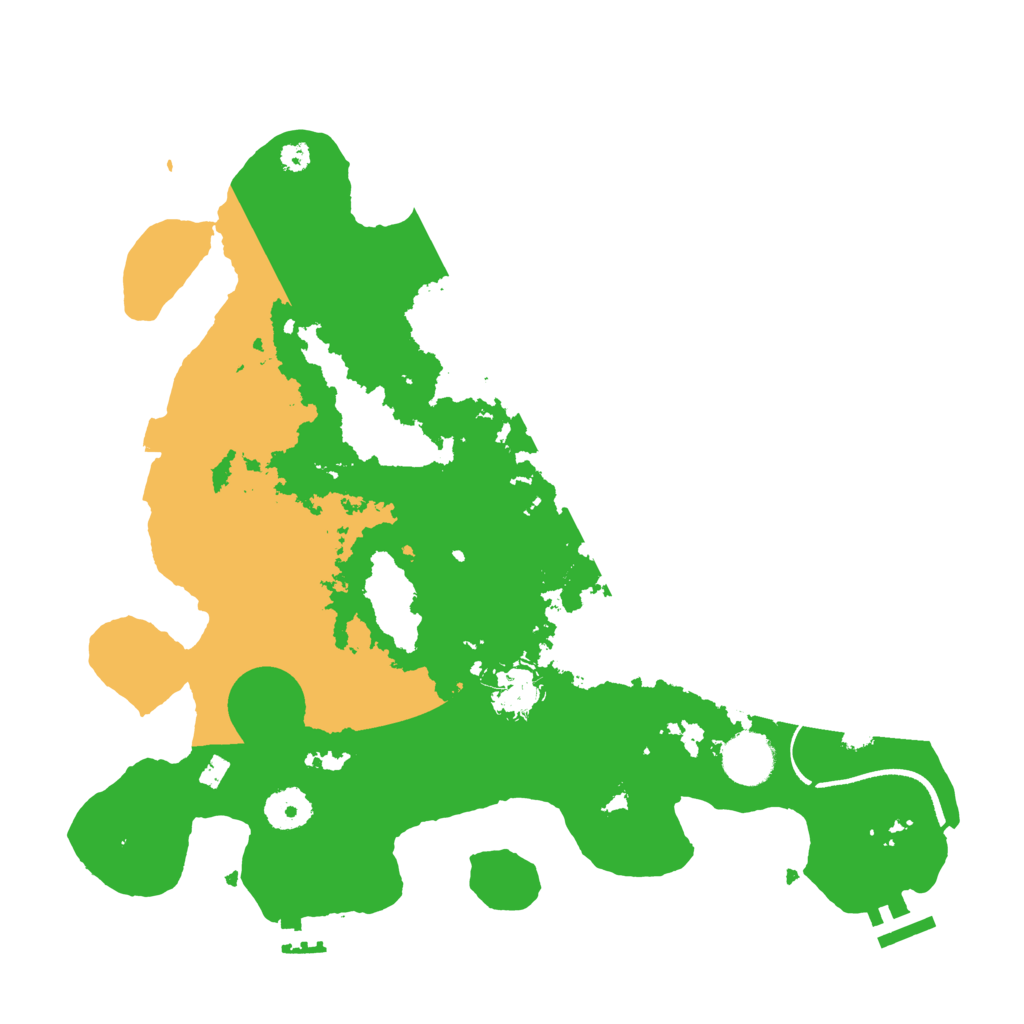 Biome Rust Map: Procedural Map, Size: 3500, Seed: 198273