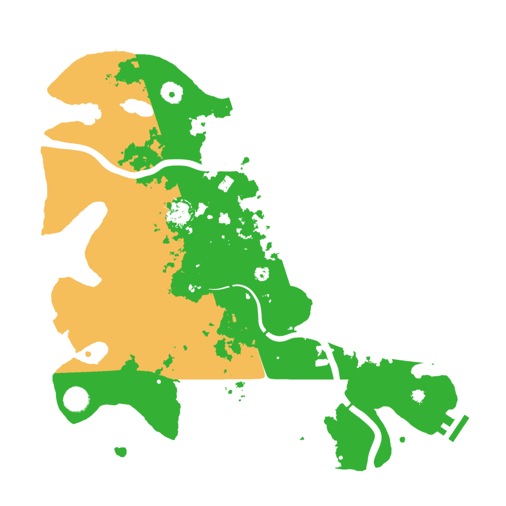 Biome Rust Map: Procedural Map, Size: 3500, Seed: 64908340