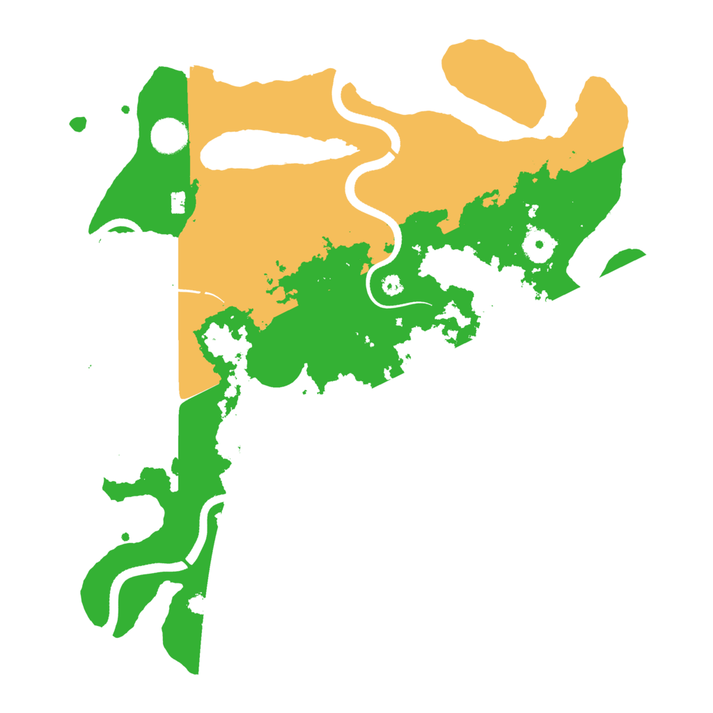 Biome Rust Map: Procedural Map, Size: 3500, Seed: 21020515