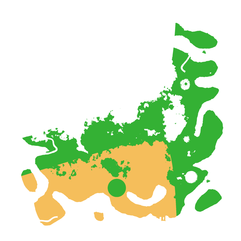 Biome Rust Map: Procedural Map, Size: 3500, Seed: 300128663