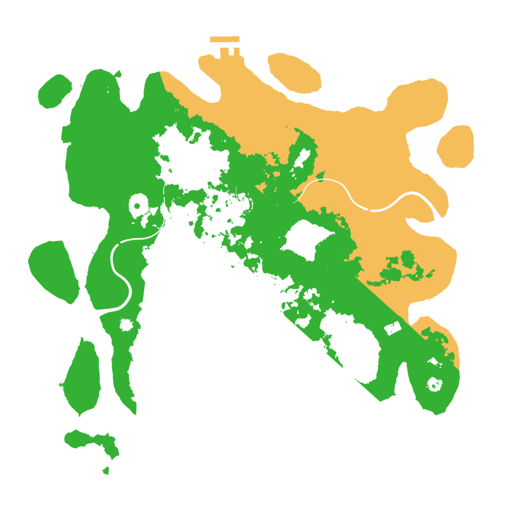 Biome Rust Map: Procedural Map, Size: 3500, Seed: 1265454290