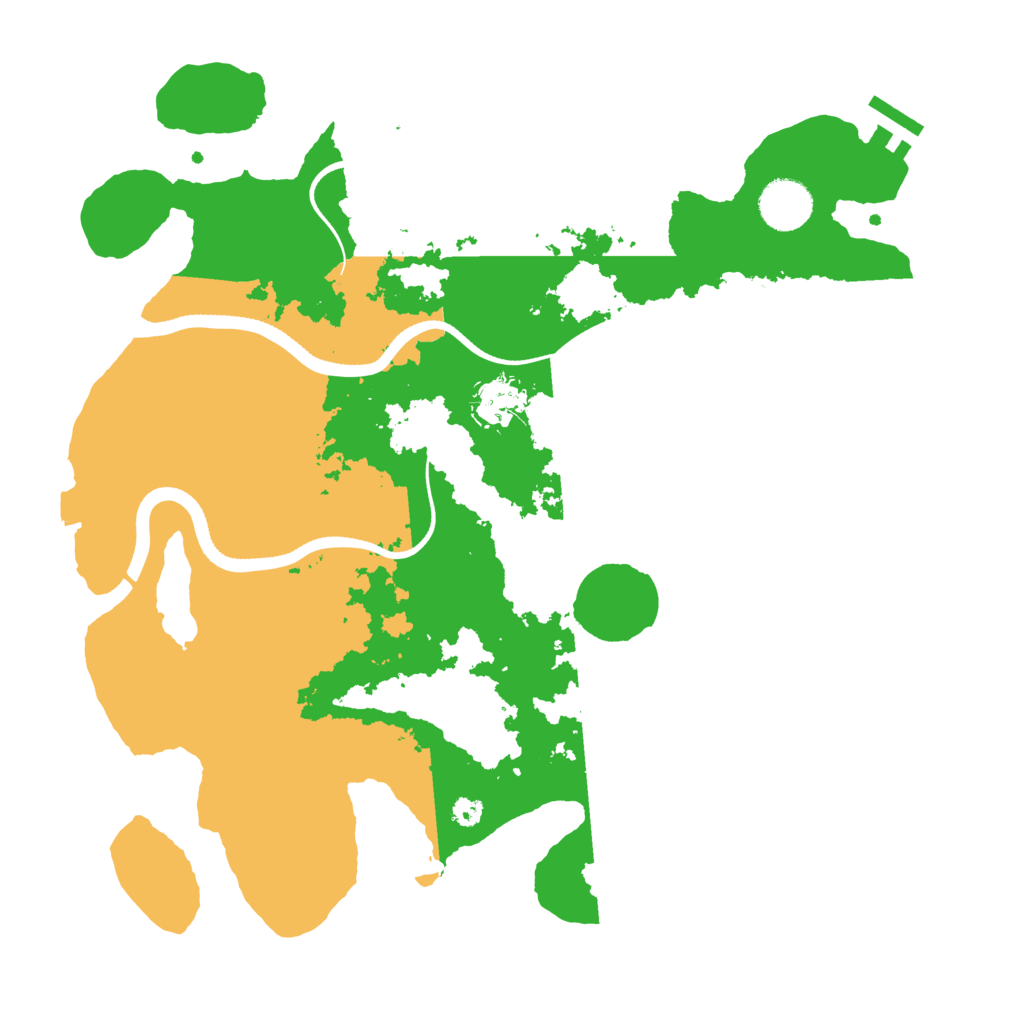 Biome Rust Map: Procedural Map, Size: 3500, Seed: 18112200