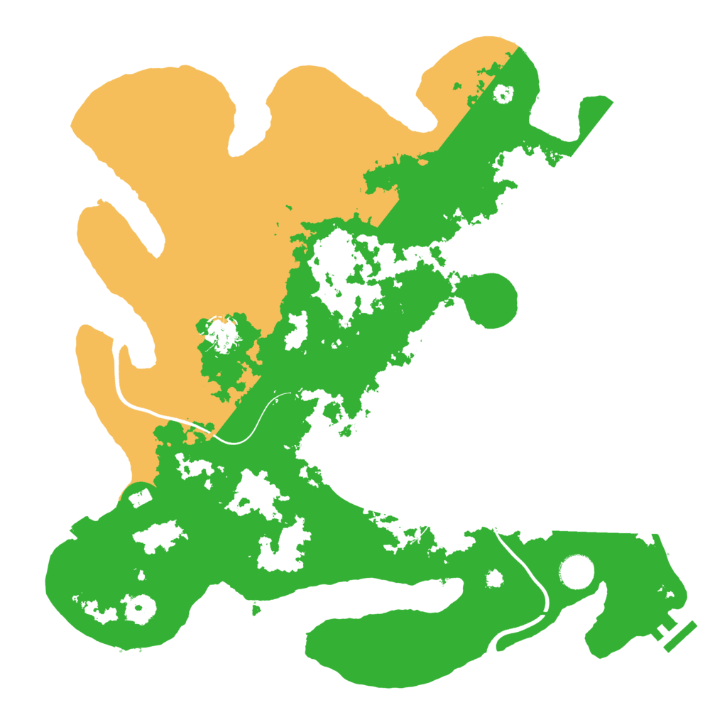 Biome Rust Map: Procedural Map, Size: 3700, Seed: 149929396