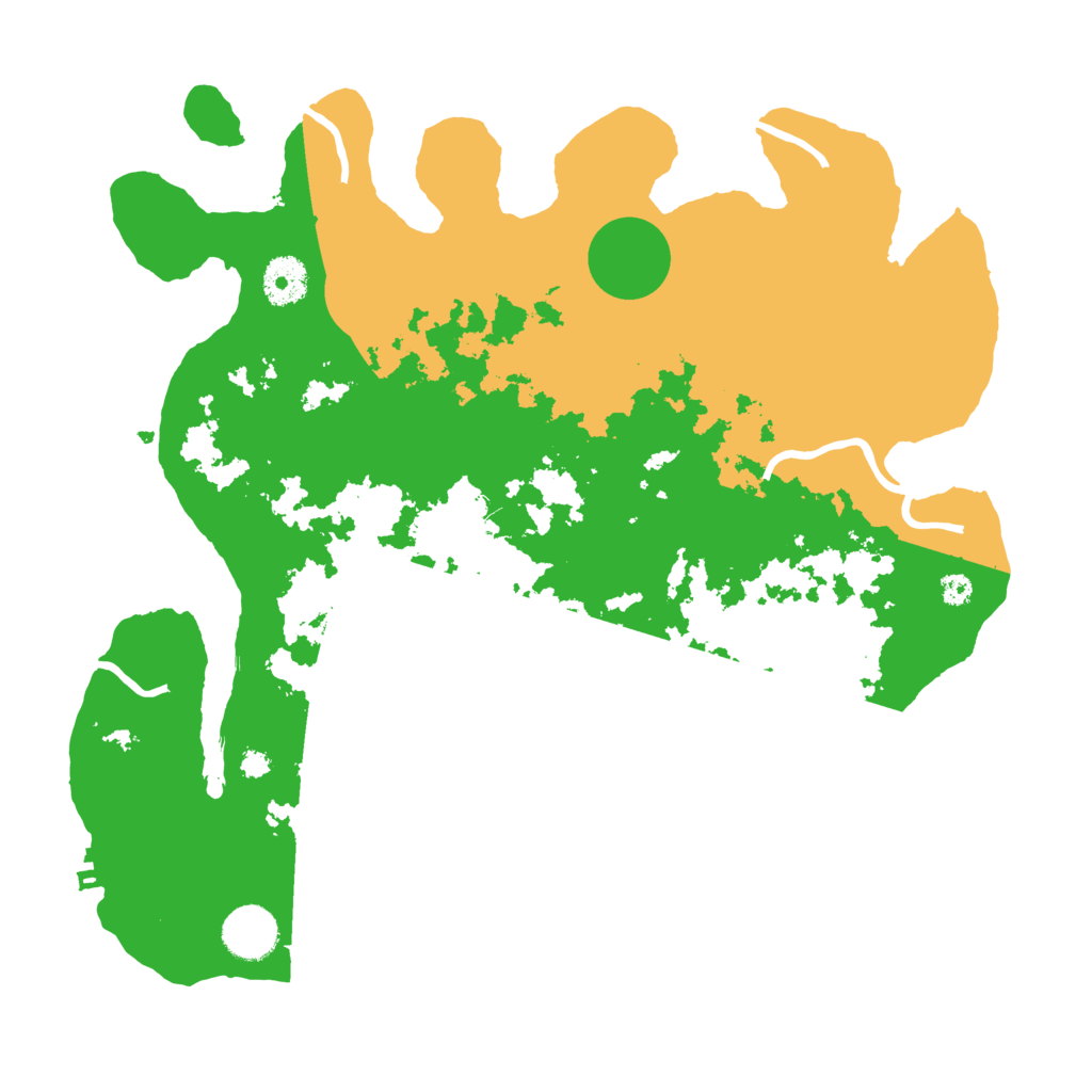 Biome Rust Map: Procedural Map, Size: 3500, Seed: 2572106