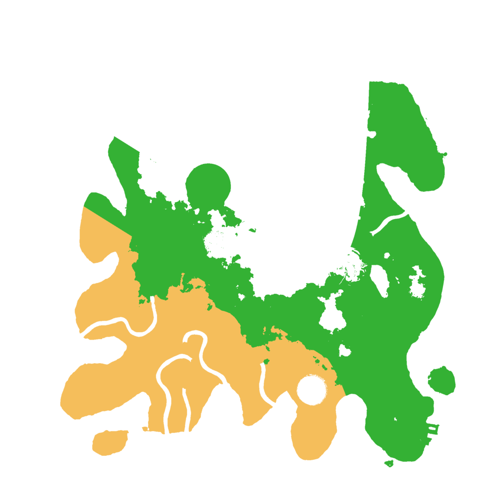 Biome Rust Map: Procedural Map, Size: 3000, Seed: 39966381