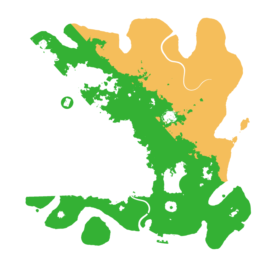 Biome Rust Map: Procedural Map, Size: 3500, Seed: 23840841