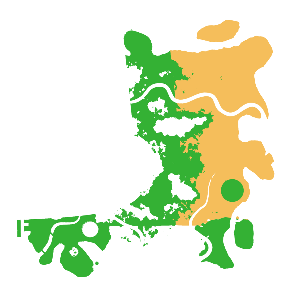 Biome Rust Map: Procedural Map, Size: 3500, Seed: 12168