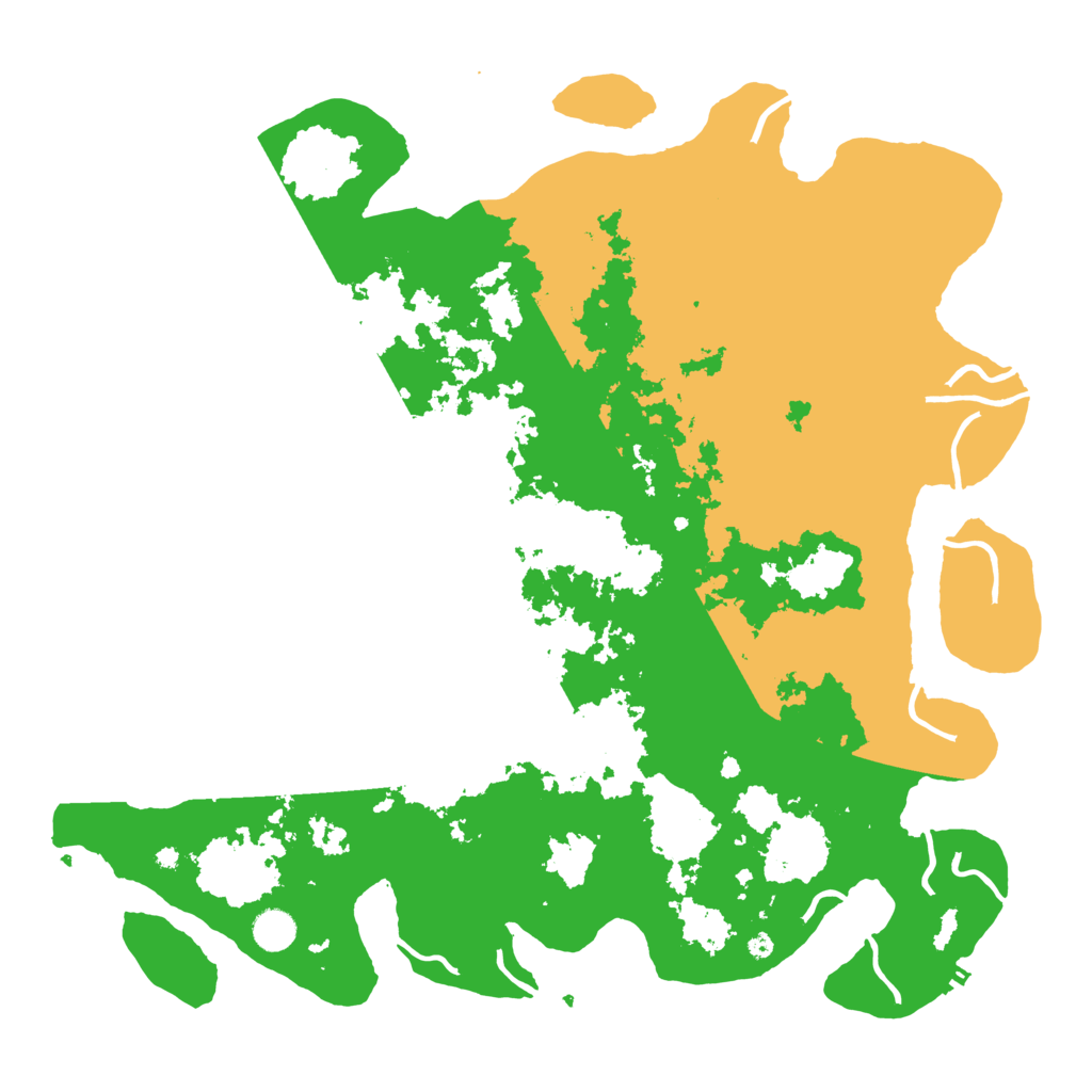 Biome Rust Map: Procedural Map, Size: 4500, Seed: 50001