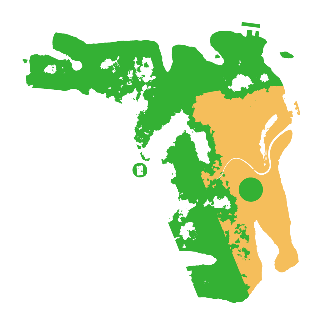Biome Rust Map: Procedural Map, Size: 3500, Seed: 130784