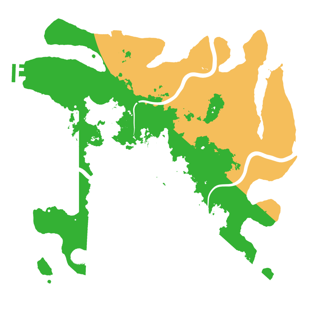 Biome Rust Map: Procedural Map, Size: 3500, Seed: 732830653