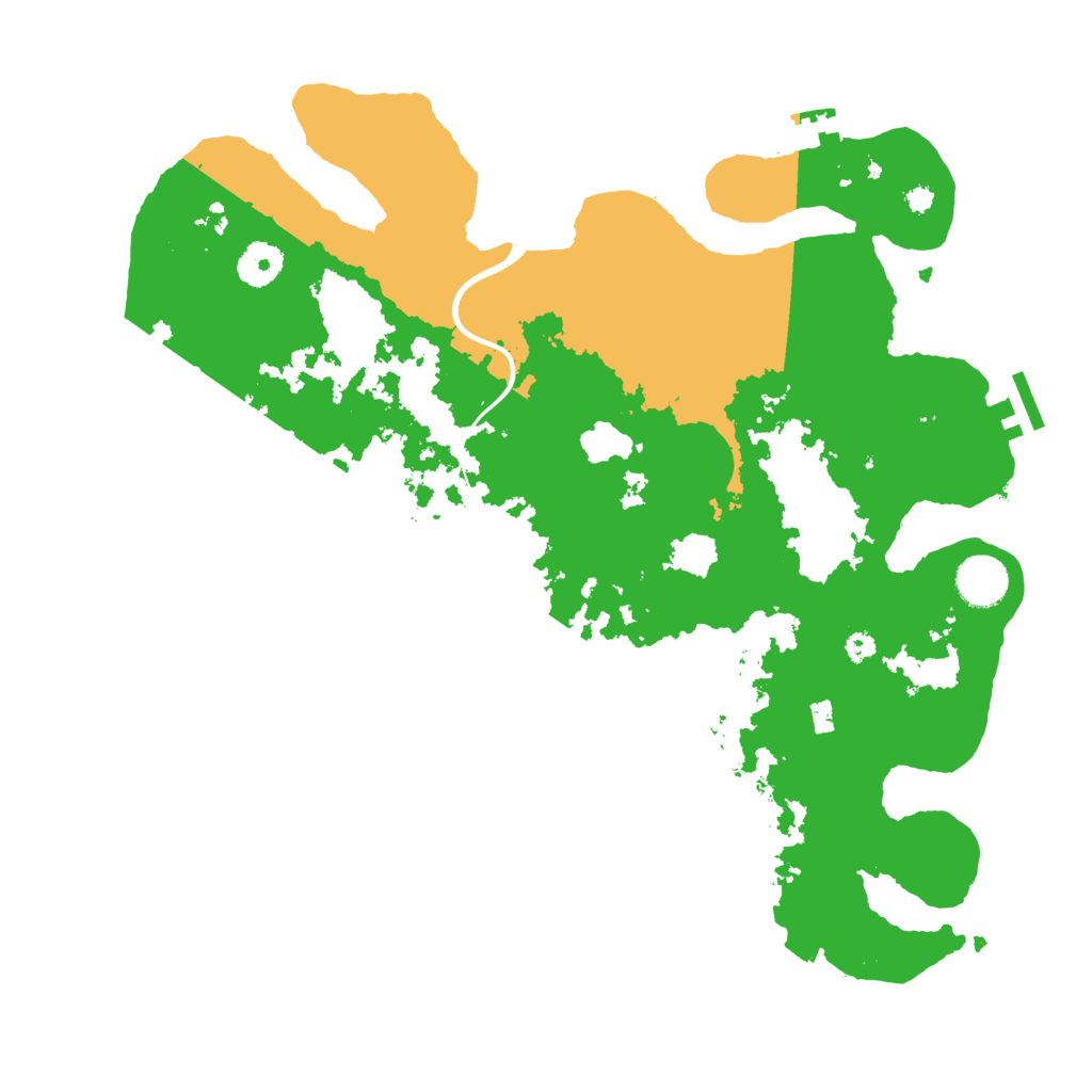 Biome Rust Map: Procedural Map, Size: 3700, Seed: 21511