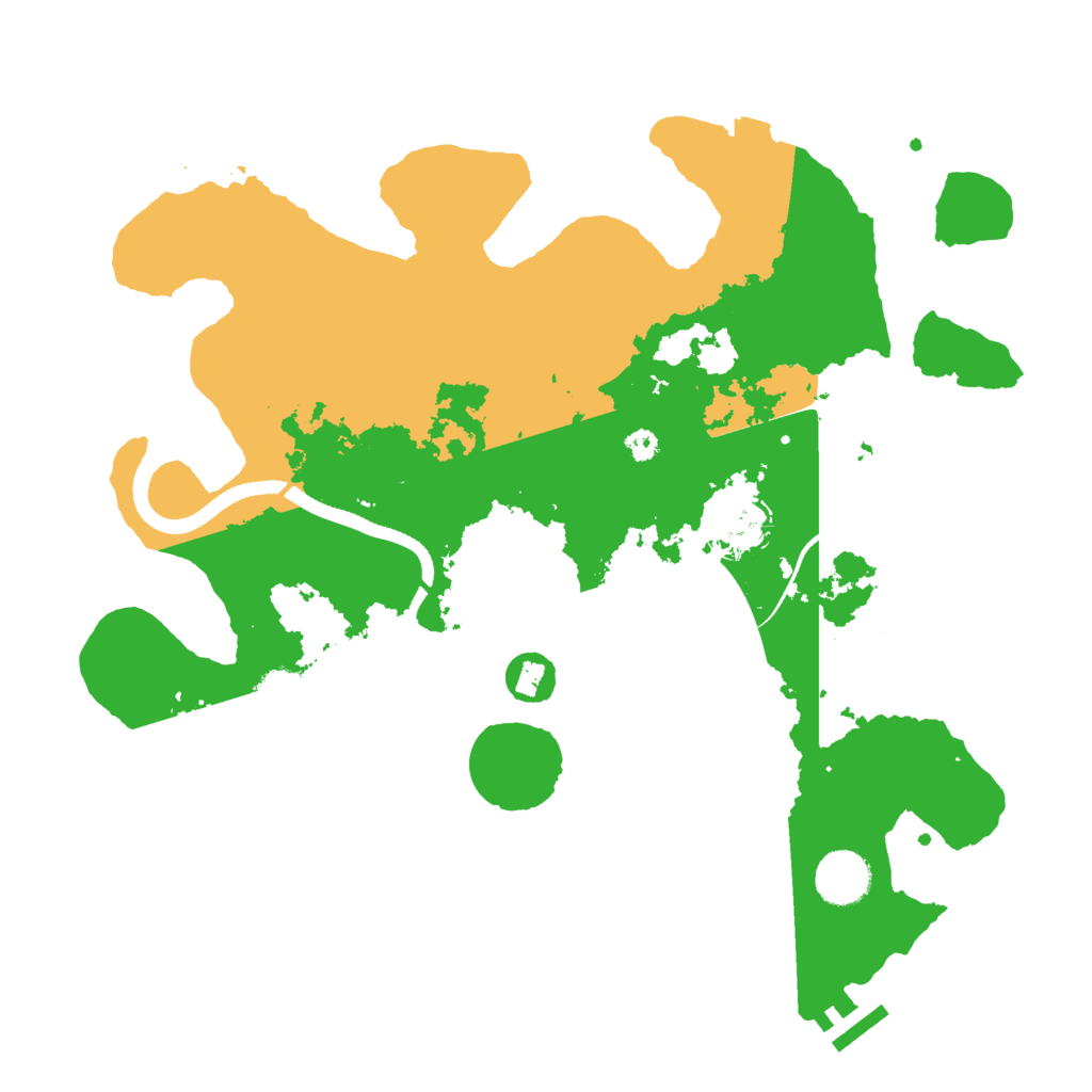 Biome Rust Map: Procedural Map, Size: 3500, Seed: 60765435