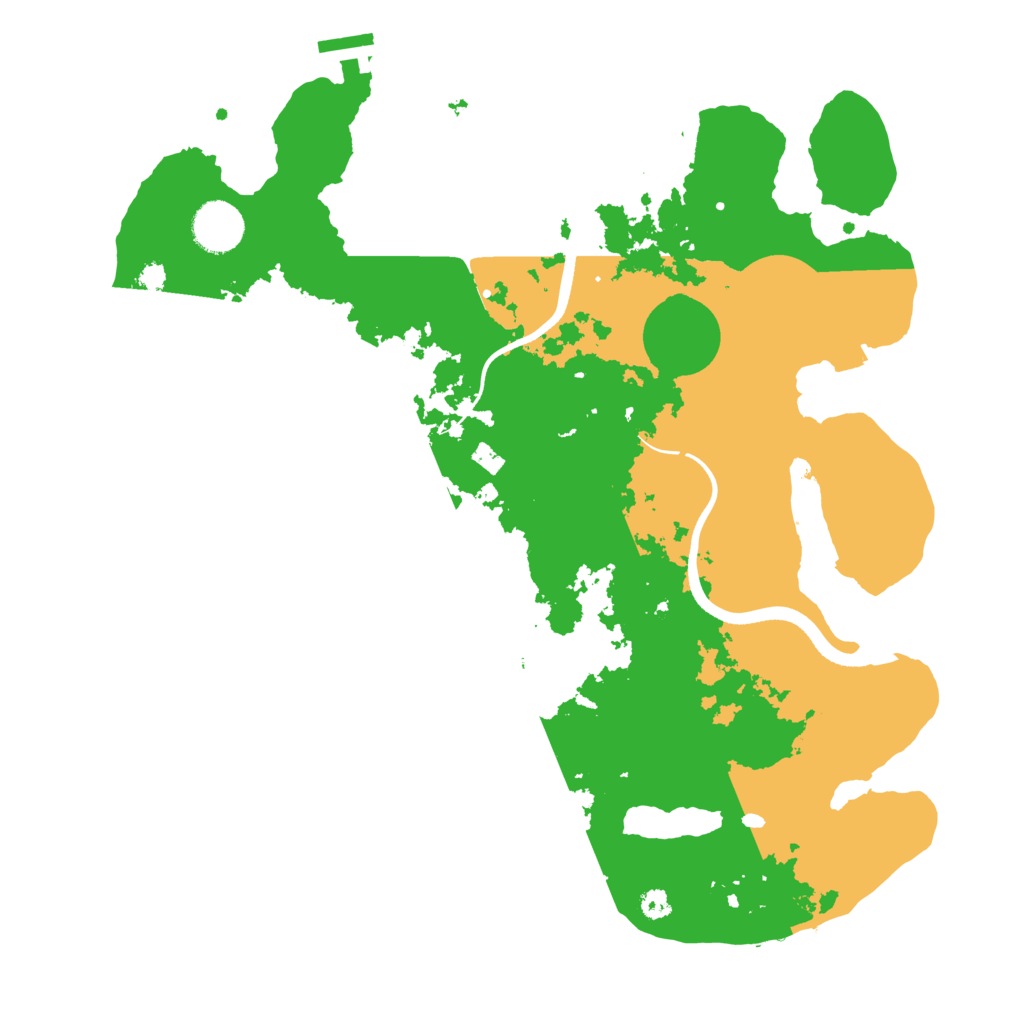 Biome Rust Map: Procedural Map, Size: 3500, Seed: 1171632797