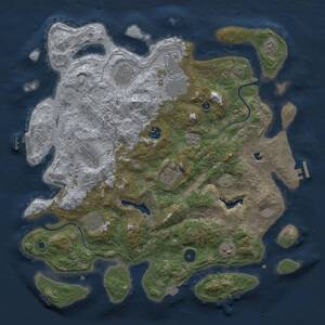 Thumbnail Rust Map: Procedural Map, Size: 4000, Seed: 1581440920, 14 Monuments