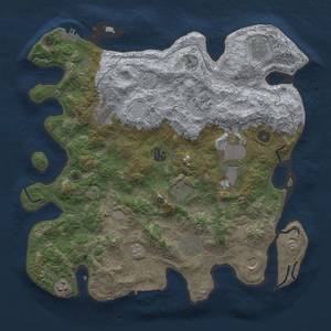 Thumbnail Rust Map: Procedural Map, Size: 4000, Seed: 758116806, 19 Monuments