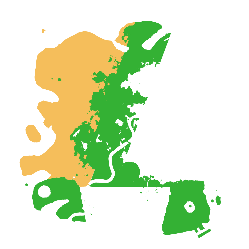 Biome Rust Map: Procedural Map, Size: 3500, Seed: 9856