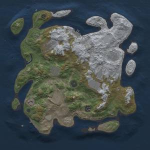 Thumbnail Rust Map: Procedural Map, Size: 3500, Seed: 938569906, 17 Monuments