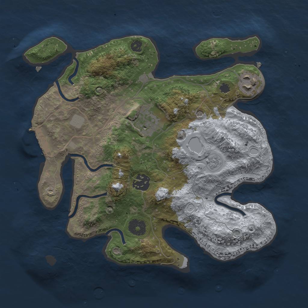 Rust Map: Procedural Map, Size: 2700, Seed: 765138, 11 Monuments