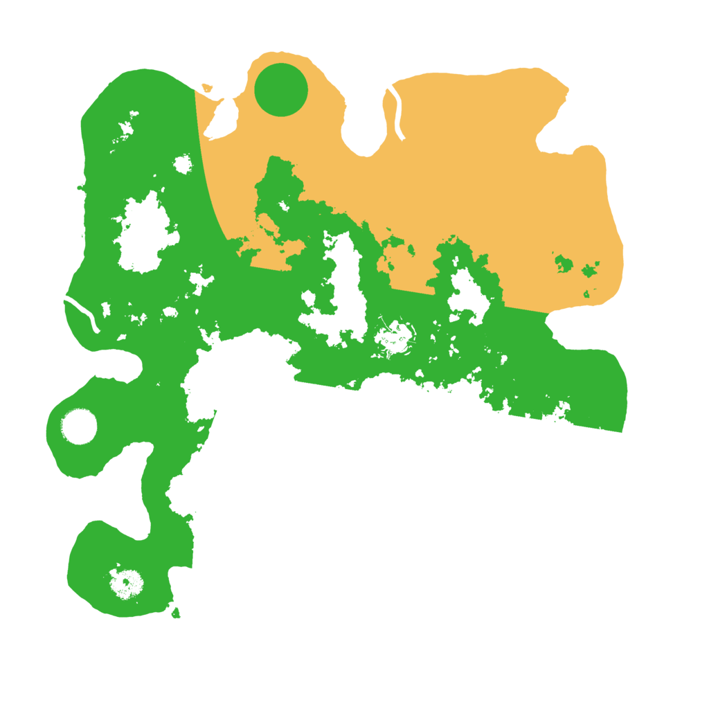 Biome Rust Map: Procedural Map, Size: 3500, Seed: 57372364