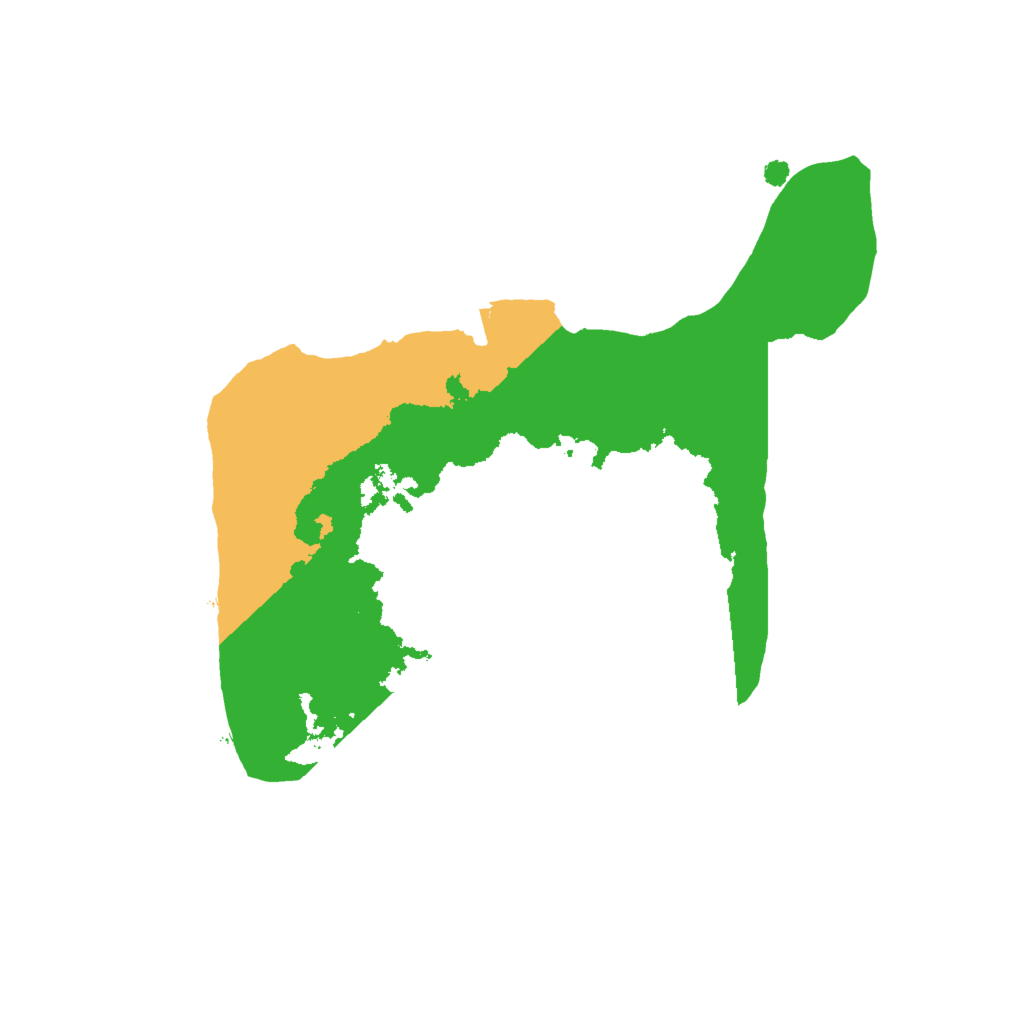 Biome Rust Map: Procedural Map, Size: 1600, Seed: 39431