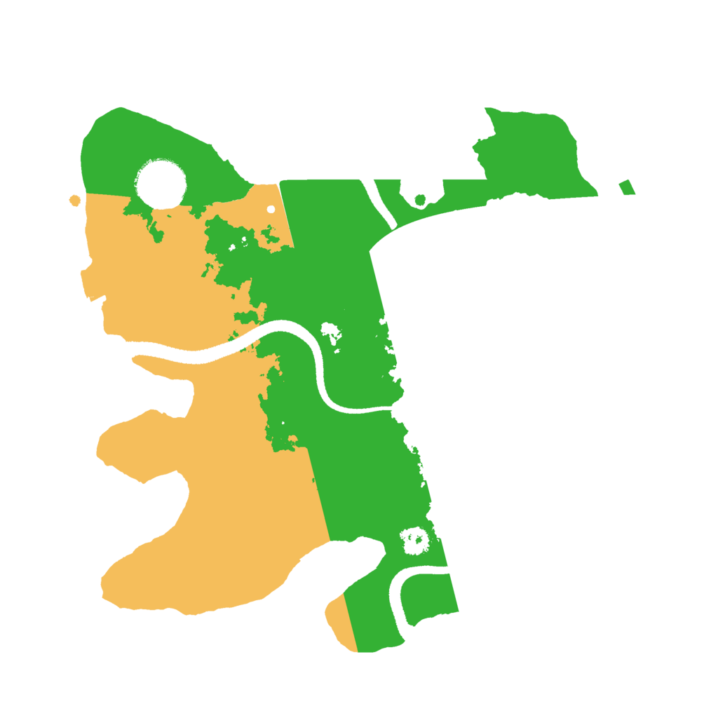 Biome Rust Map: Procedural Map, Size: 2600, Seed: 68793