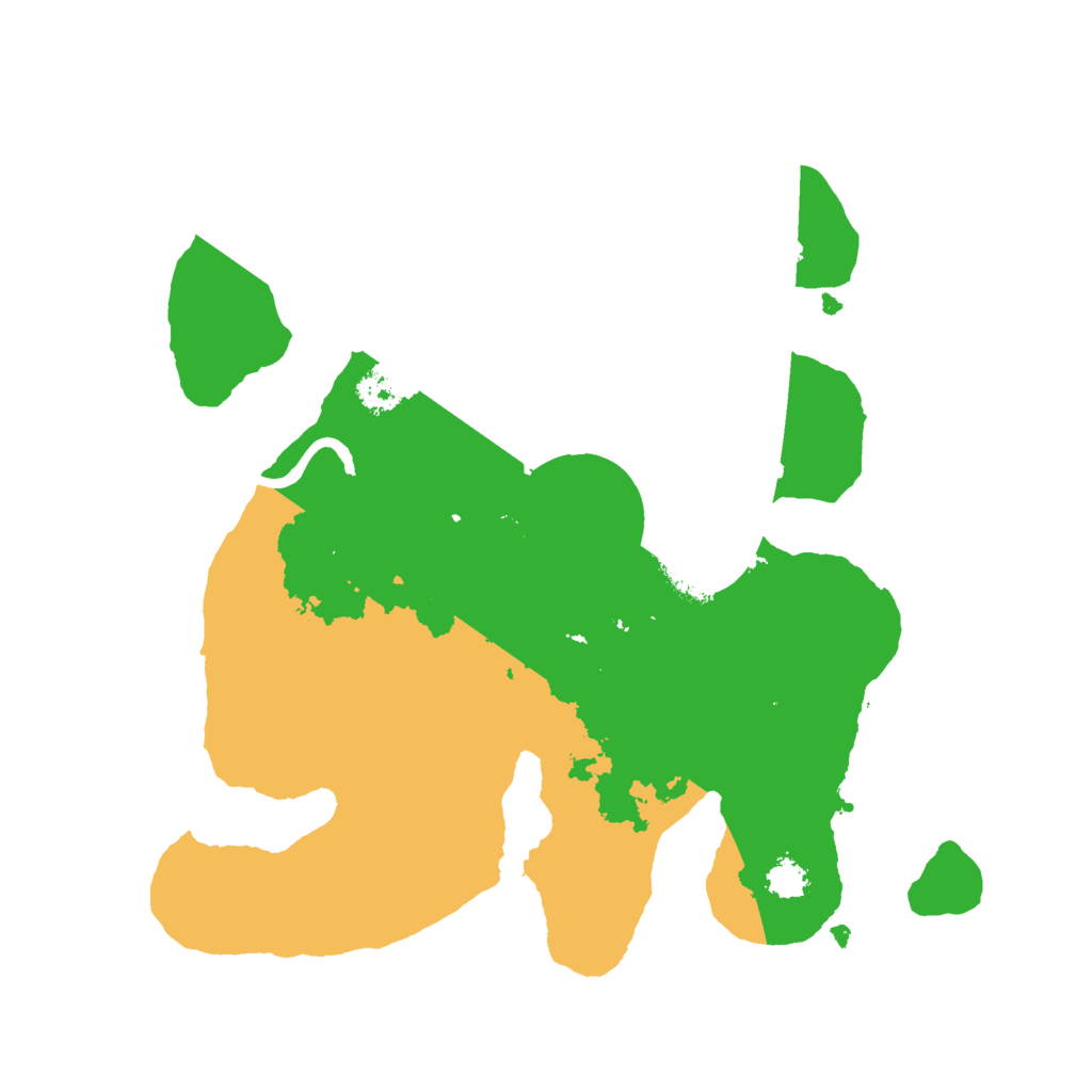 Biome Rust Map: Procedural Map, Size: 2500, Seed: 379164