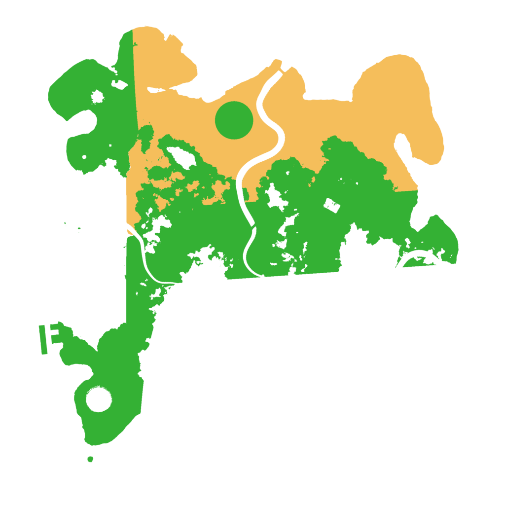 Biome Rust Map: Procedural Map, Size: 3500, Seed: 60493