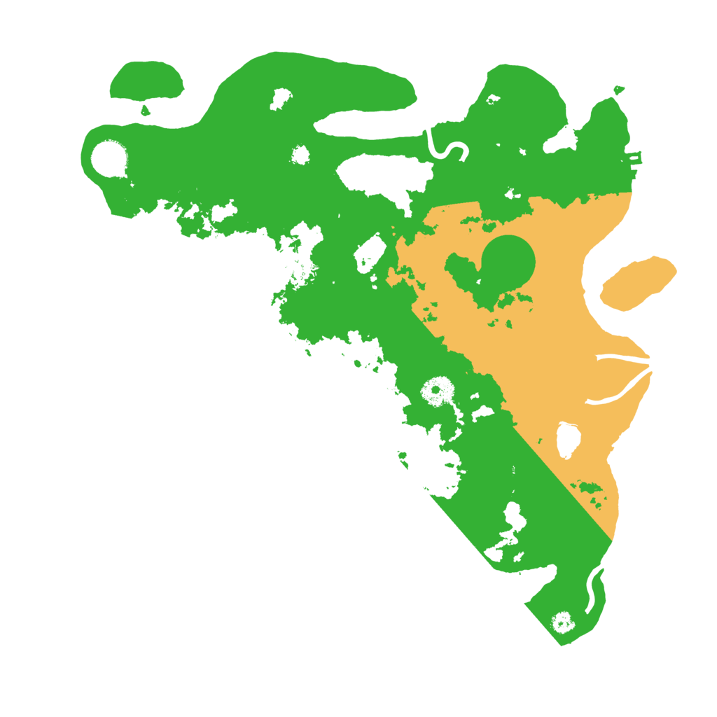 Biome Rust Map: Procedural Map, Size: 3500, Seed: 10195
