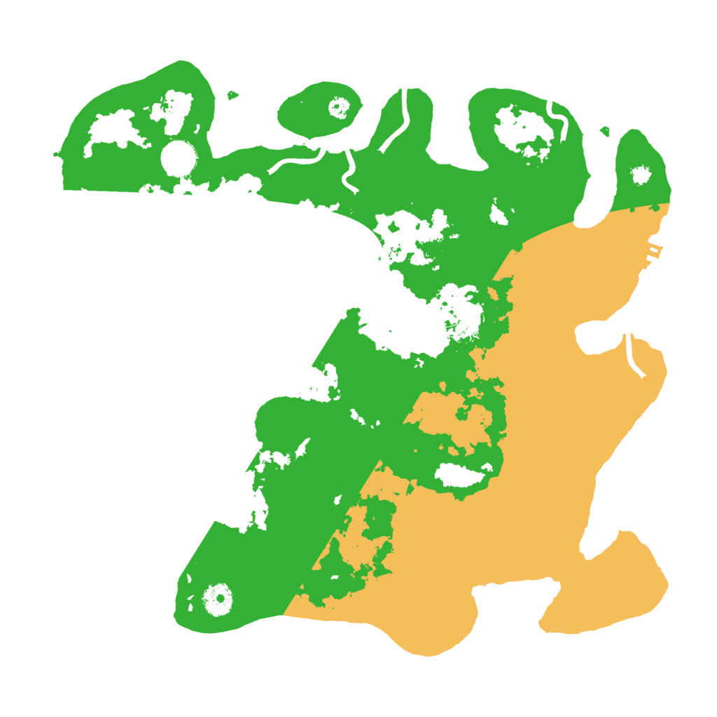 Biome Rust Map: Procedural Map, Size: 3500, Seed: 77722344