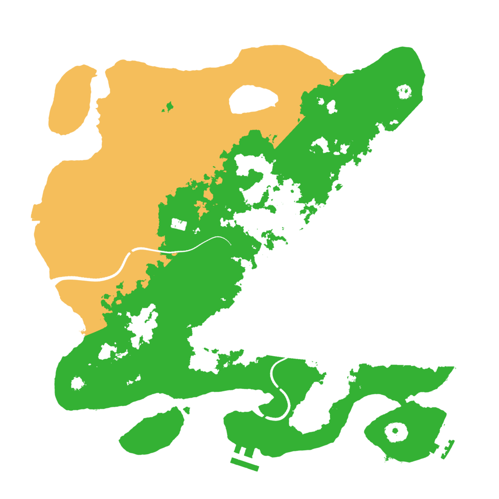 Biome Rust Map: Procedural Map, Size: 3500, Seed: 7333699