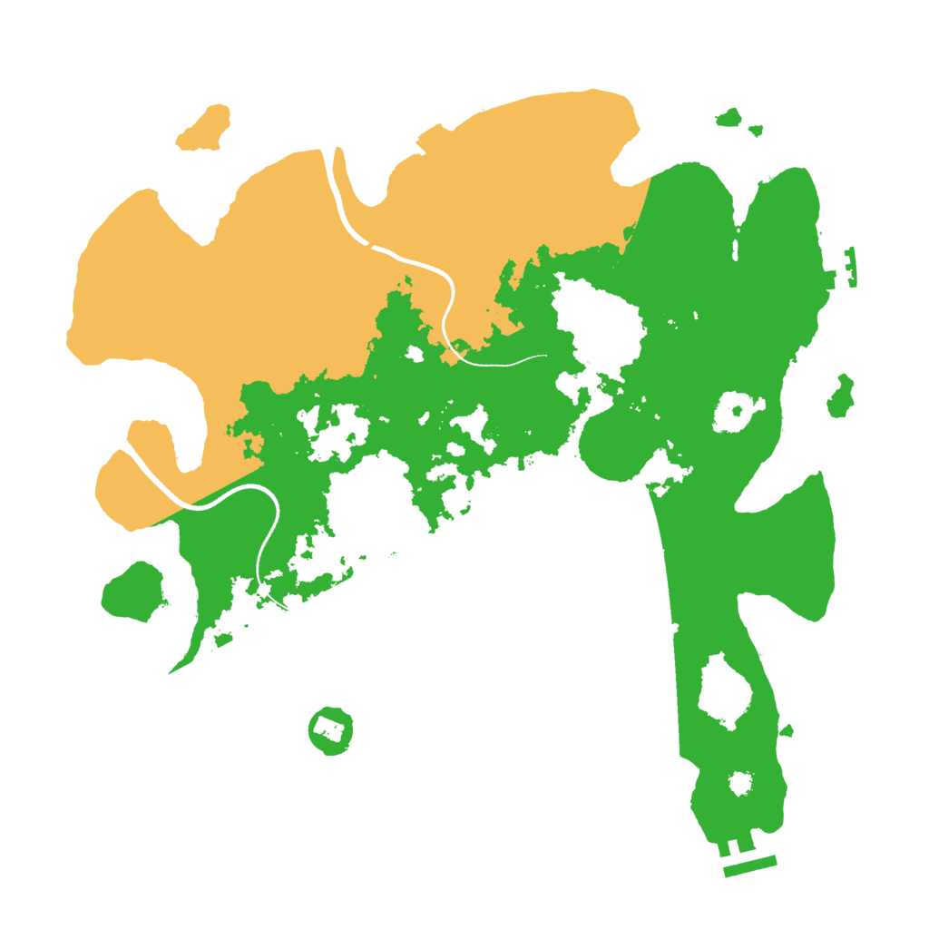 Biome Rust Map: Procedural Map, Size: 3500, Seed: 8449298