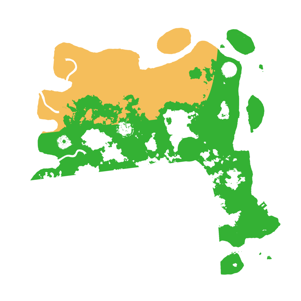 Biome Rust Map: Procedural Map, Size: 3500, Seed: 18258