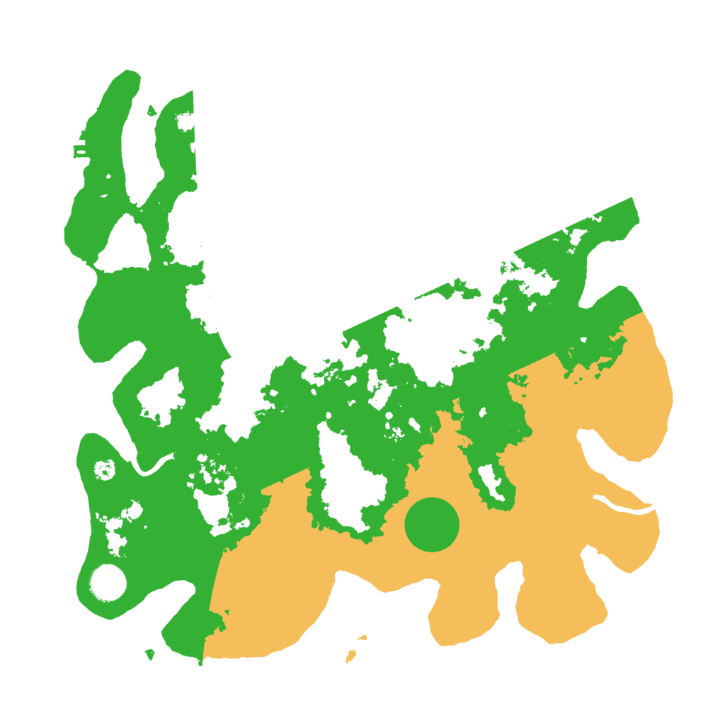 Biome Rust Map: Procedural Map, Size: 3500, Seed: 795430055