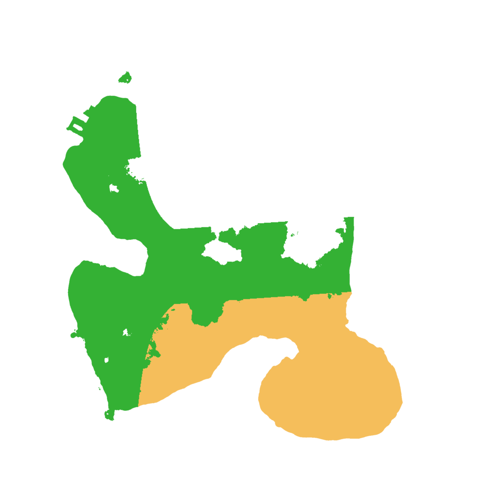 Biome Rust Map: Procedural Map, Size: 2000, Seed: 1136643496