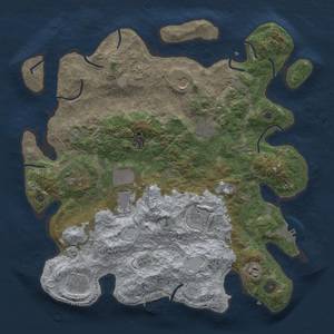 Thumbnail Rust Map: Procedural Map, Size: 4000, Seed: 103484422, 18 Monuments