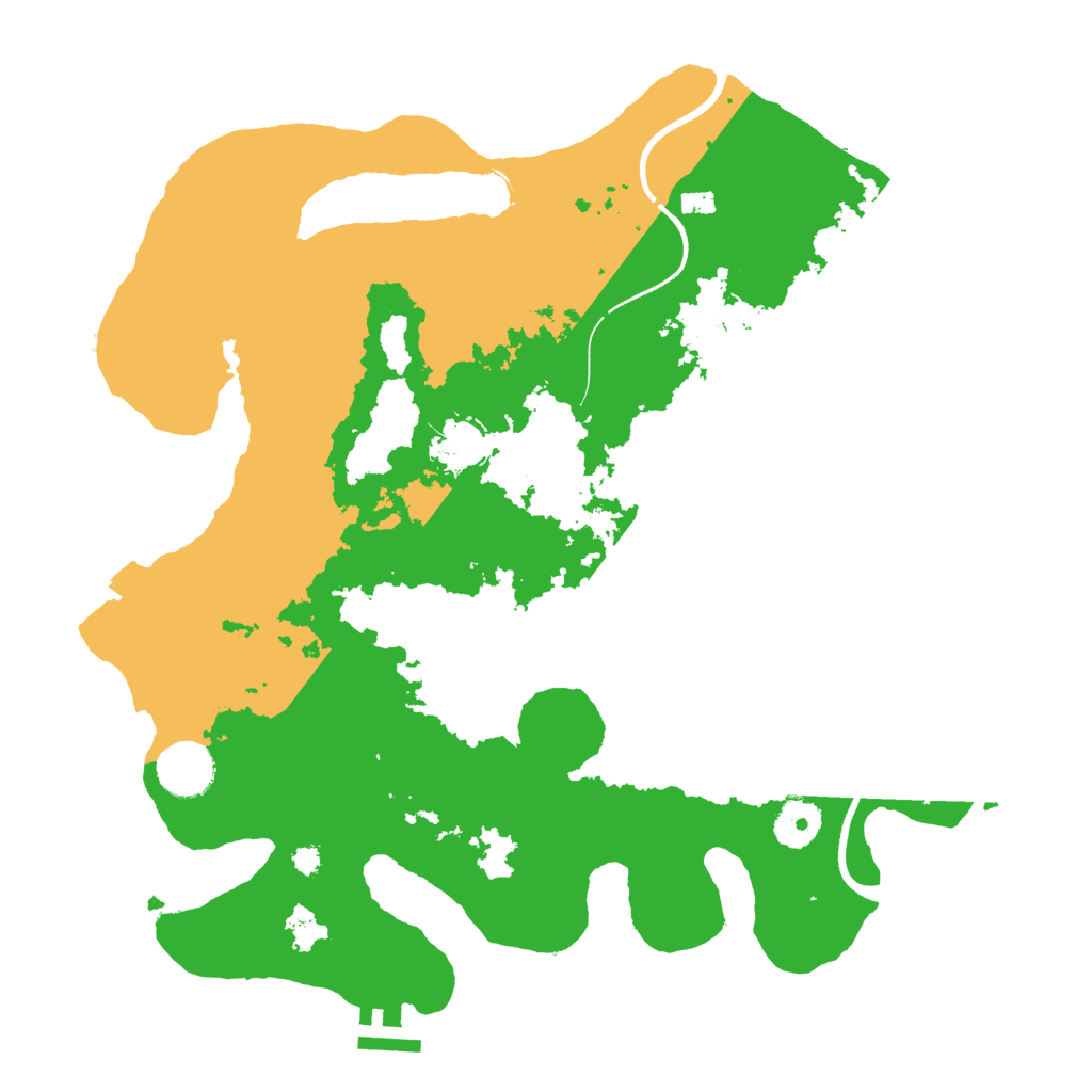 Biome Rust Map: Procedural Map, Size: 3500, Seed: 12169826