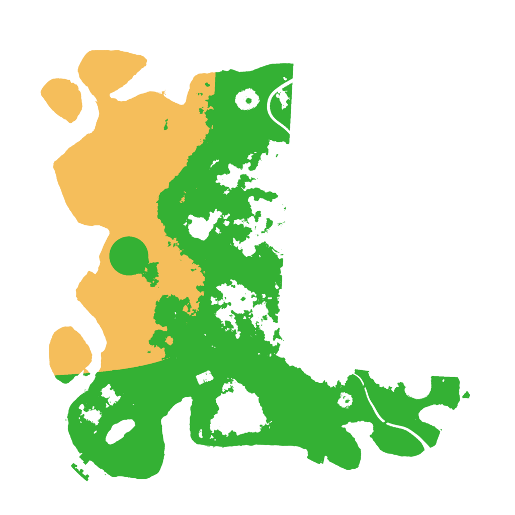 Biome Rust Map: Procedural Map, Size: 3500, Seed: 80535310