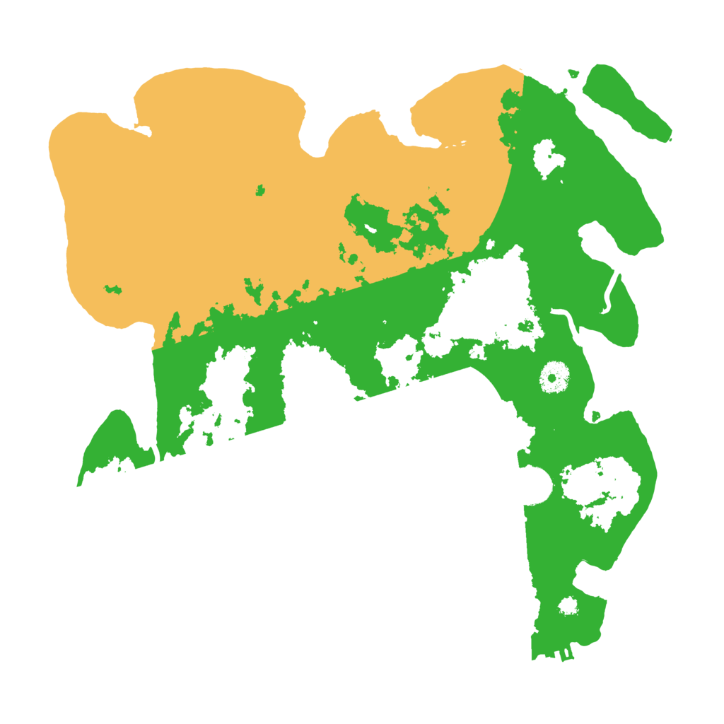 Biome Rust Map: Procedural Map, Size: 3500, Seed: 55444283