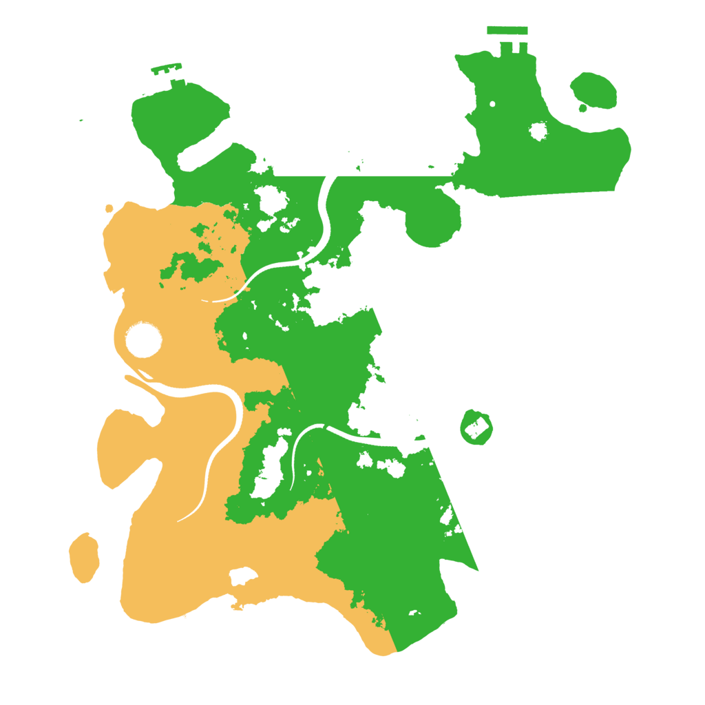 Biome Rust Map: Procedural Map, Size: 3500, Seed: 98404573