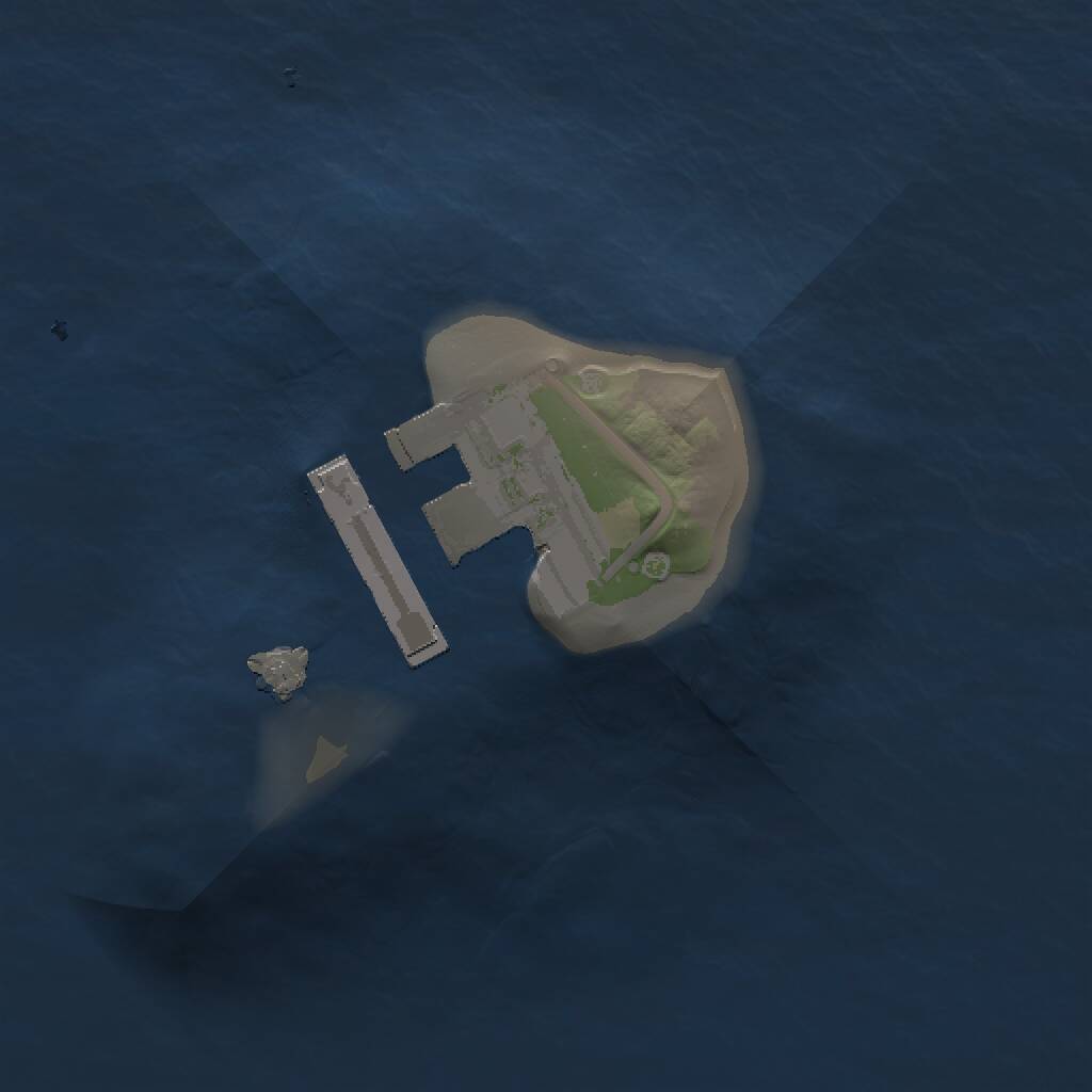 Rust Map: Procedural Map, Size: 1000, Seed: 474351694, 2 Monuments