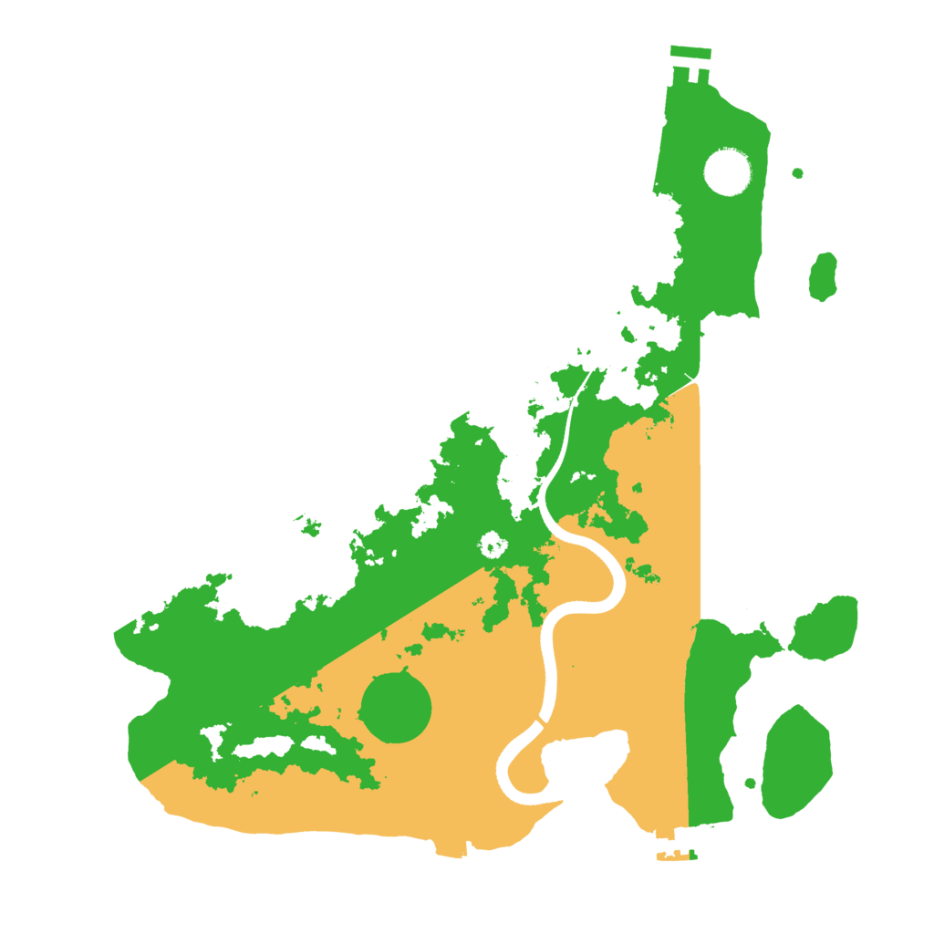 Biome Rust Map: Procedural Map, Size: 3500, Seed: 1382878842
