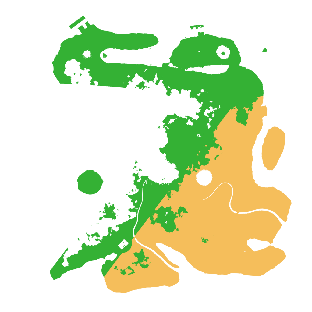 Biome Rust Map: Procedural Map, Size: 3500, Seed: 2618712