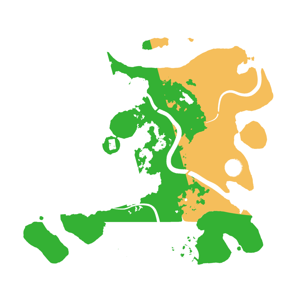 Biome Rust Map: Procedural Map, Size: 3000, Seed: 71654
