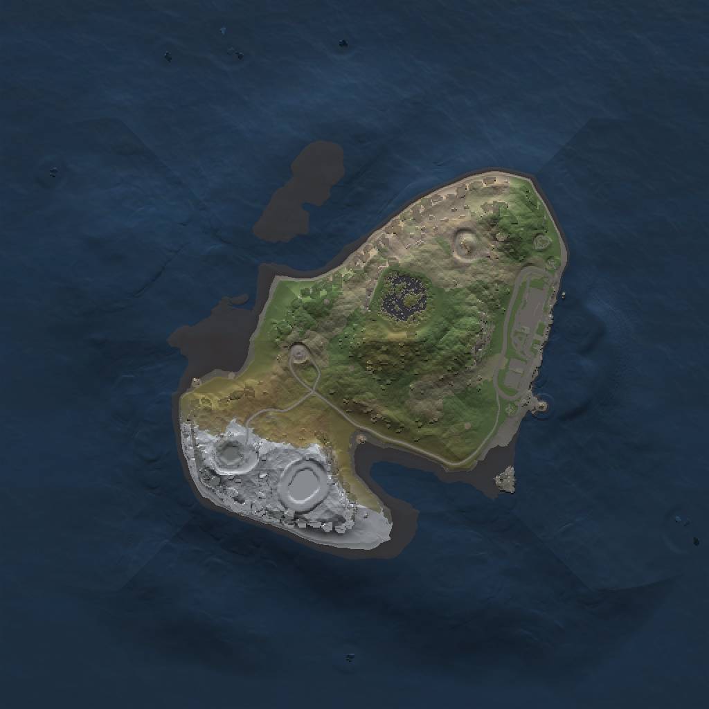 Rust Map: Procedural Map, Size: 1500, Seed: 222, 5 Monuments