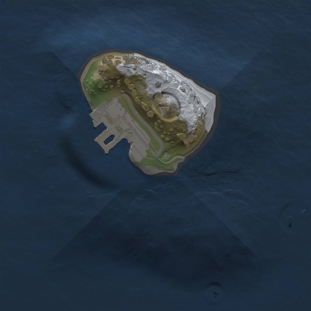 Rust Map: Procedural Map, Size: 1000, Seed: 11284, 4 Monuments